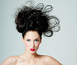 Beautiful woman with fashion hairstyle