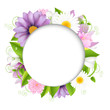 Summer illustration With Color Flower