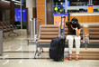 Woman missed the plane