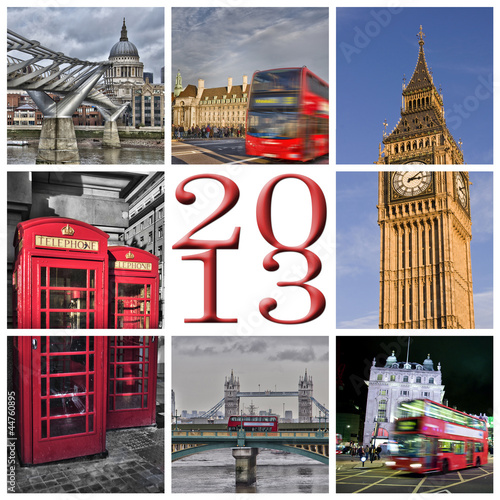 Photo: 2013, collage Londres couleur 2013, collage Londres couleur
