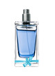 men's perfume in beautiful bottle isolated on white