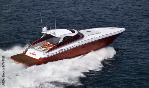 Photo: Italy, Azzurra luxury yacht, aerial view Italy, Azzurra luxury yacht, aerial view