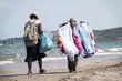 peddlers on the beach
