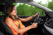 Photo: Pregnant Woman Driving a Car Pregnant Woman Driving a Car