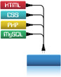 Plug html css php into website dev