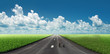 Illustration: bicycle on the road bicycle on the road