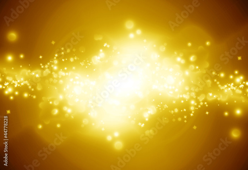 Illustration: Golden sparkling background Golden sparkling background