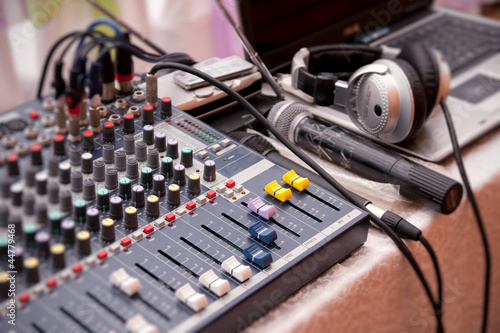 Photo: Music control panel device Music control panel device