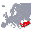 Europa-Karte Türkei