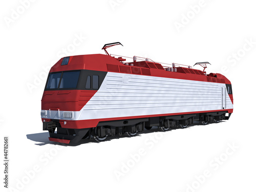 Illustration: Perspective view of the modern electric locomotive Perspective view of the modern electric locomotive