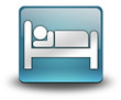 Light Blue 3D Effect Icon "Hotel / Lodging"