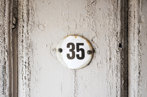 Photo: Hausnummer 35 Hausnummer 35