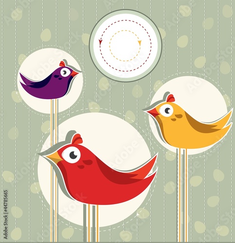 Vector: Abstract Birds Abstract Birds