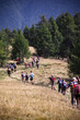 trekking people