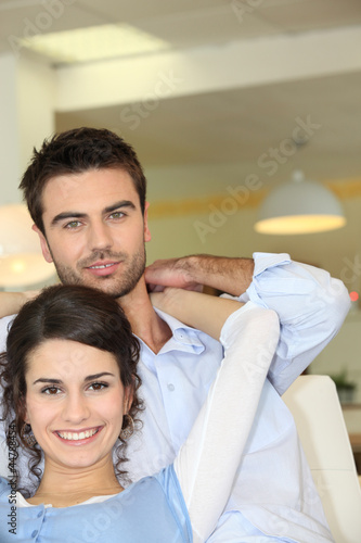 Photo: Couple on the sofa Couple on the sofa
