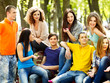 Group people outdoor.