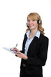 Portrait of an attractive receptionist
