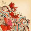 Vector floral background