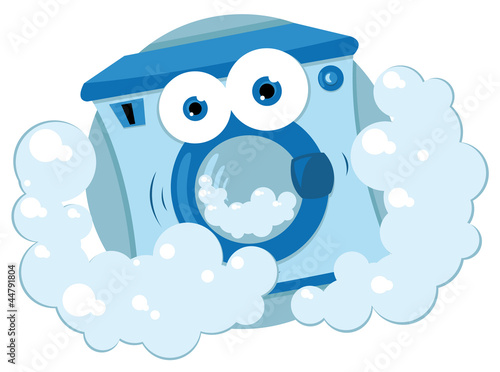 Illustration: Friendly Washing Machine Friendly Washing Machine