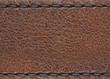 Blank leather jeans label