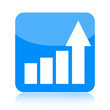 Business growth statistical graph icon