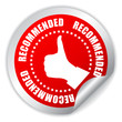 Recommended vector sticker