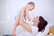 Photo: Mother playing with her baby Mother playing with her baby
