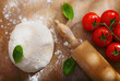 Ingredients for homemade pizza