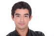 Young man in a leather jacket