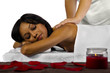 African American Female getting a massage