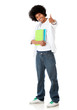 Happy student with thumbs up