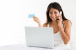 Photo: Woman shopping online Woman shopping online