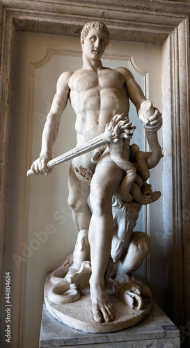 Photo: Hercules slaying the Hydra Hercules slaying the Hydra