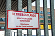 Foto: Schild Betriebsgelände Schild Betriebsgelände