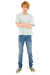full teenage boy standing