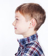 Foto: Little boy, isolated on white background. Little boy, isolated on white background.
