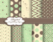 set of vector abstract paper for scrapbook