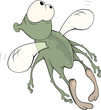 green insect cartoon
