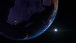 Earth from space. Africa.
