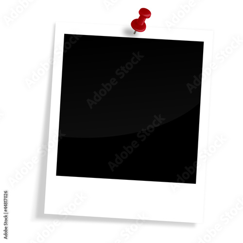 Vector: Polaroid mit Pin Polaroid mit Pin