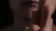 man uses aftershave cream