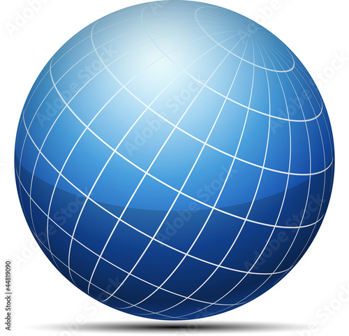 Illustration: Blue globe Blue globe