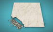 broken marble