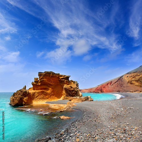 Photo: Lanzarote El Golfo Lago de los Clicos Lanzarote El Golfo Lago de los Clicos