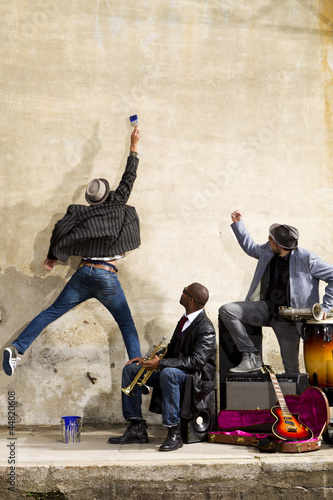 Photo: Band of blues musicians Band of blues musicians