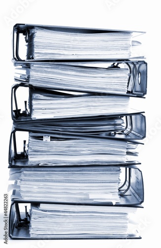 Photo: high stack of folders high stack of folders