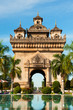 Patuxai Monument, Vientiane, Laos. Patuxai Monument, Vientiane, Laos.