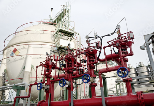 Photo: fire hydrant in the petrochemical plant fire hydrant in the petrochemical plant