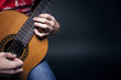 Boy playing gitare