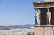 Erechtheion in the Acropolis of Athens in Greece